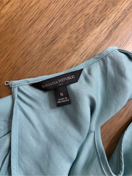 Banana Republic Dresses & Skirts - Banana Republic Satin Maxi Dress | Teal Blue Minimalist Slip Dress |  Sz Small